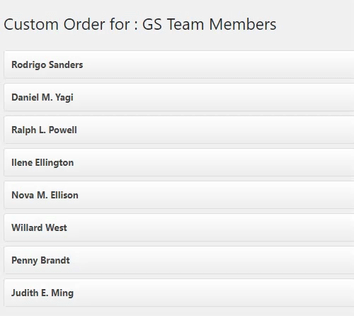 GS Team Members - GS Plugins